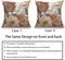 Vintage Flower Throw Pillow Covers 18x18 Brown Rust Colored Floral Botanical Pattern Decorative Pillows Outdoor Linen Farmhouse Cushion Case Country Pillowcase for Sofa Bed Room Decor Set of 2